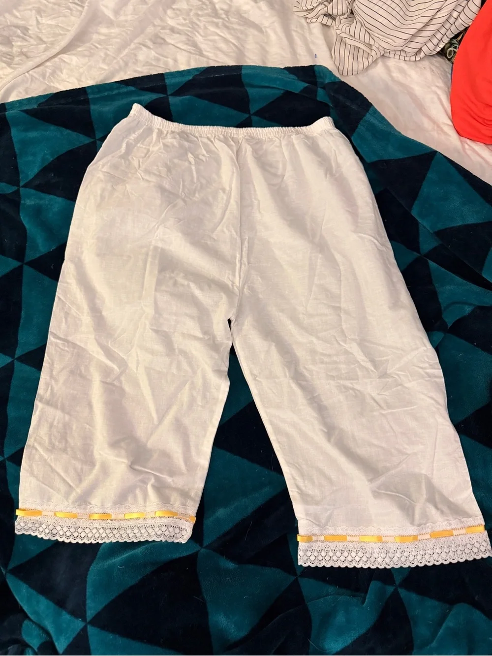 Vintage Handmade Cotton Bloomers/Pantaloons OS-fits small-large